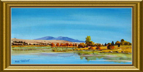 '' Drakensberg Lowlands" Original signed acrylic by Nick Stobart.