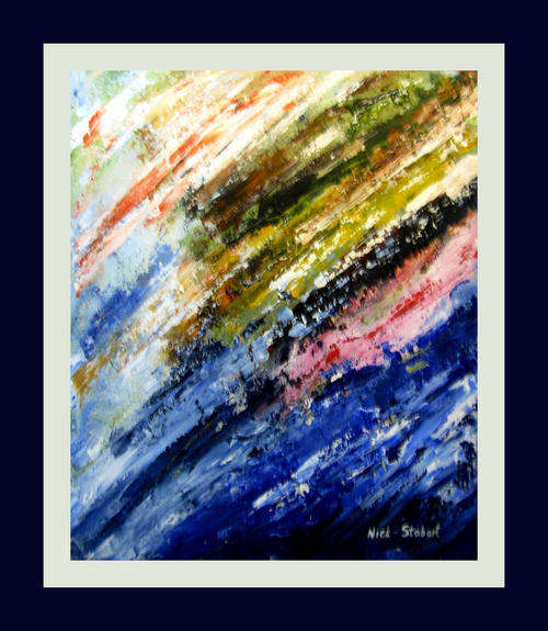 " BY LAND, AIR OR SEA " Original signed acrylic by Nick Stobart.