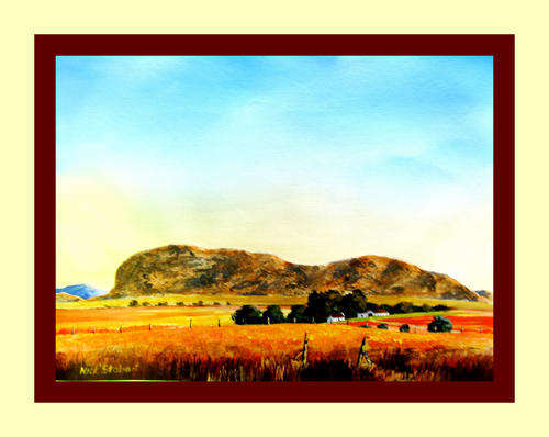 '' FARMING FREESTYLE " Original signed acrylic by Nick Stobart.