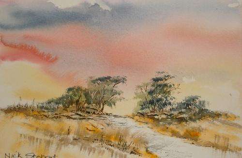 LANDSCAPE, WATERCOLOUR