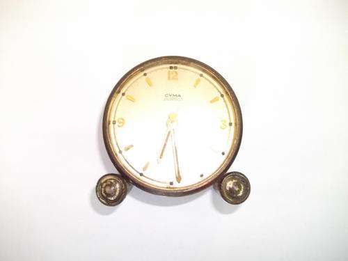 Vintage Cyma Amic 10 jewel travelling clock