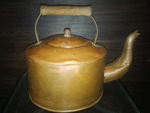 Handmade very large copper kettle