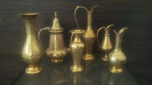 Vintage collection of brassware