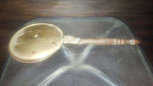 Victorian brass and copper bedwarmer