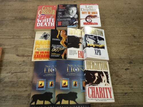 10 x fiction books - action. drama. exctr