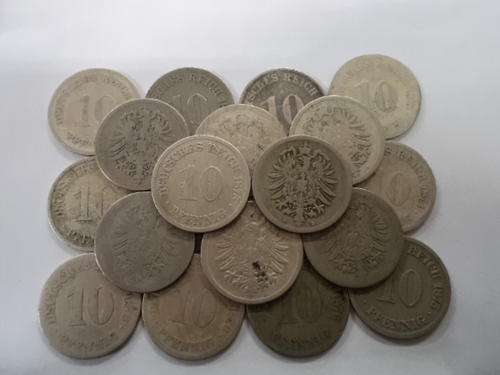 Deutches Reich late 1800's  10 phennig x 40 cions