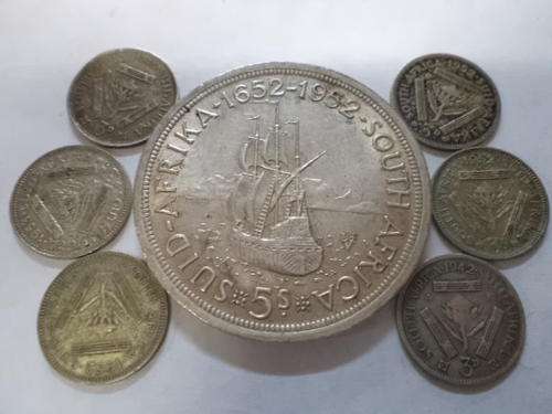 UNION SILVER ! - CROWN 1952 & TIEKIES 1942 - 1954