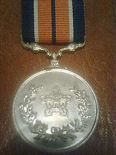 Large service medal