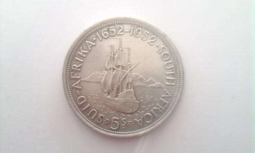 1952 UNION OF SOUTH AFRICA SILVER CROWN