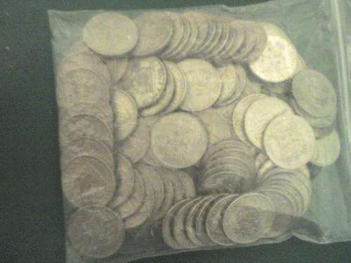 Lot of 100 top quality nickel 10c mixed dates from 1965 to 1989