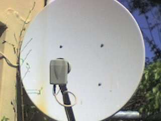 # large dstv dish with lnb and cable-2nd hand #