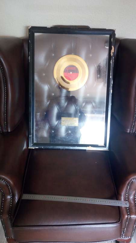 Wilson picket Gold Award (In cracked Glass frame)