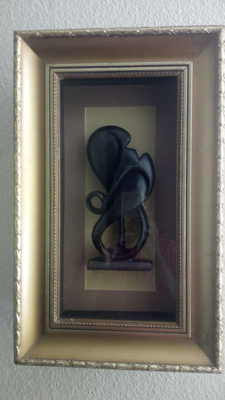 Abstract figural Boxed Stone Sculpture