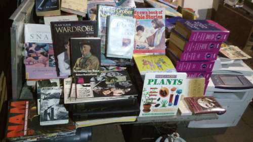 Books Assorted - PER BOOK to take all 1500. Children's, novels, recipe books,