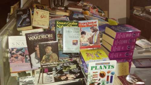 Books Assorted - PER BOOK to take all 1500. Children's, novels, recipe books,