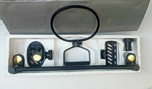 Bathroom Towel Ring and Rail Set