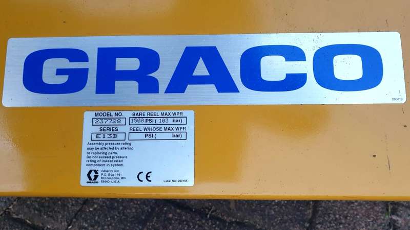 Graco (BARE HOSE) HD Series Pneumatic/ Fuel/Water Spring-Driven