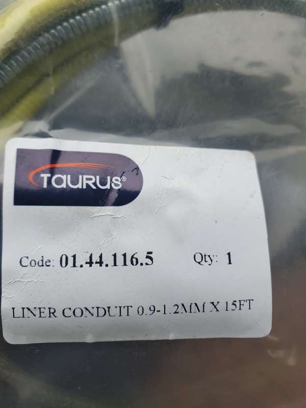 Taurus Welding Liner Conduits (0.9-1.2mm x 15Ft)