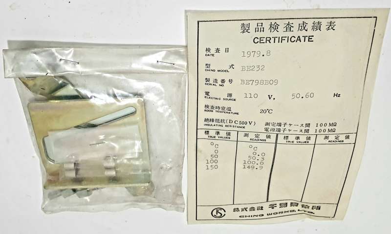 CHINO Analog Temperature Control Panel Meter (BID PER UNIT)!!!
