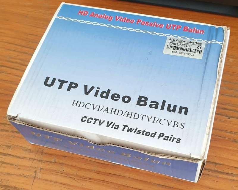 8-Channel UTB Video Balun - CCTV Via Twisted Pairs (BID PER BOX)!!!