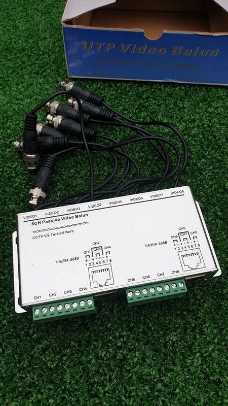 8-Channel UTB Video Balun - CCTV Via Twisted Pairs (BID PER BOX)!!!