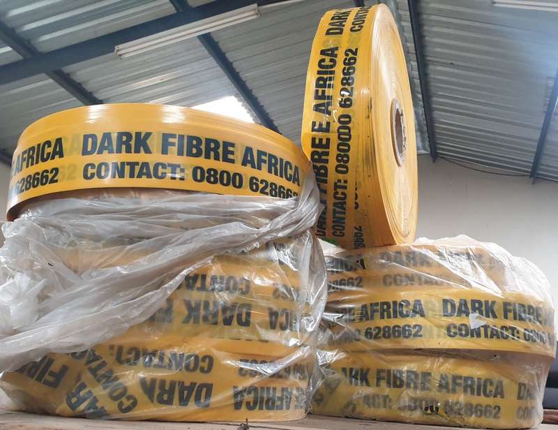 260mm XL Industrial Dark Fibre Warning/Barrier Tape (BID PER TAPE)!!!