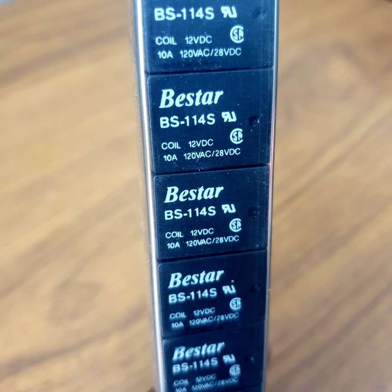 Bester (BS-114S)  5-Pin Relay Module .  10A, 120VAC/24VDC  BID PER PIECE, Not per whole tube!!!