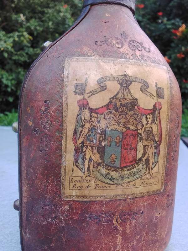Vintage Leather-Wrapped Collectable Bottle (See All Photos For Condition