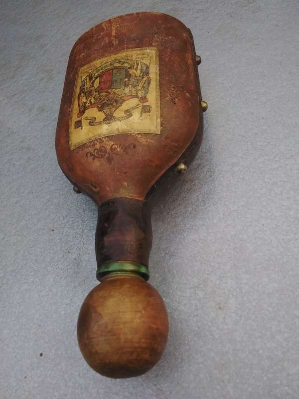 Vintage Leather-Wrapped Collectable Bottle (See All Photos For Condition