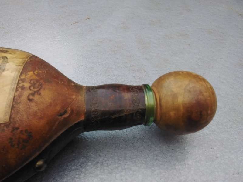 Vintage Leather-Wrapped Collectable Bottle (See All Photos For Condition