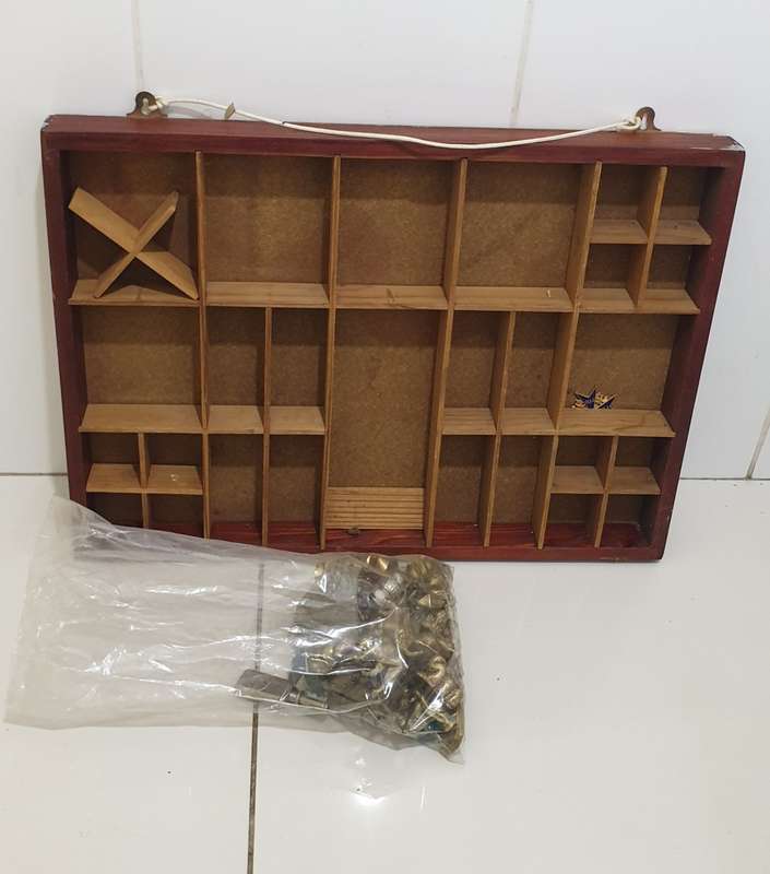 Vintage Brass Printers Tray