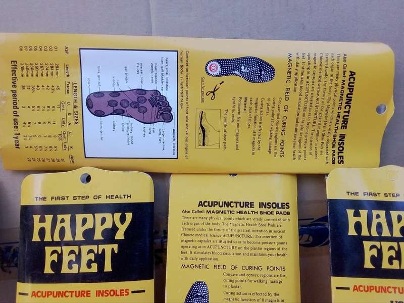 (NO COVER-LAST STOCK) Magnetic Health Foot Massaging Pads / Acupuncture Insoles (BID PER PAIR)