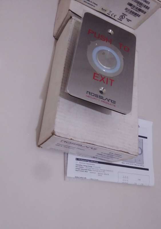 Rosslare EX-06E0 PUSH TO EXIT Illuminated Piezo Rex Button (BID PER PIECE)!!!