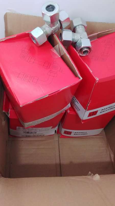 Rastelli Raccordi DIN 2353 Industrial Heavy Duty Steel Hydraulic Fittings .280g (BID PER PICE)