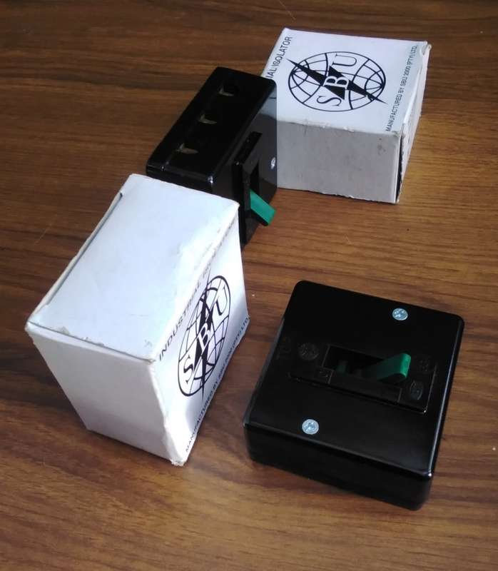 3-Pole, 30A Industrial Green Lever Isolator  (BID PER PIECE)