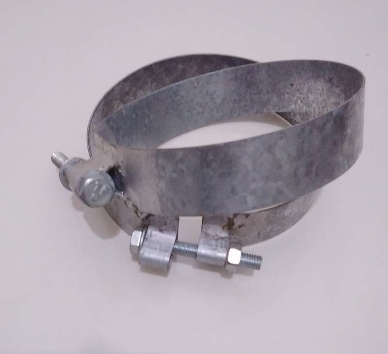 Quality Galvanised Steel Clamps 125mm x 30mm (BID PER CLAMP)