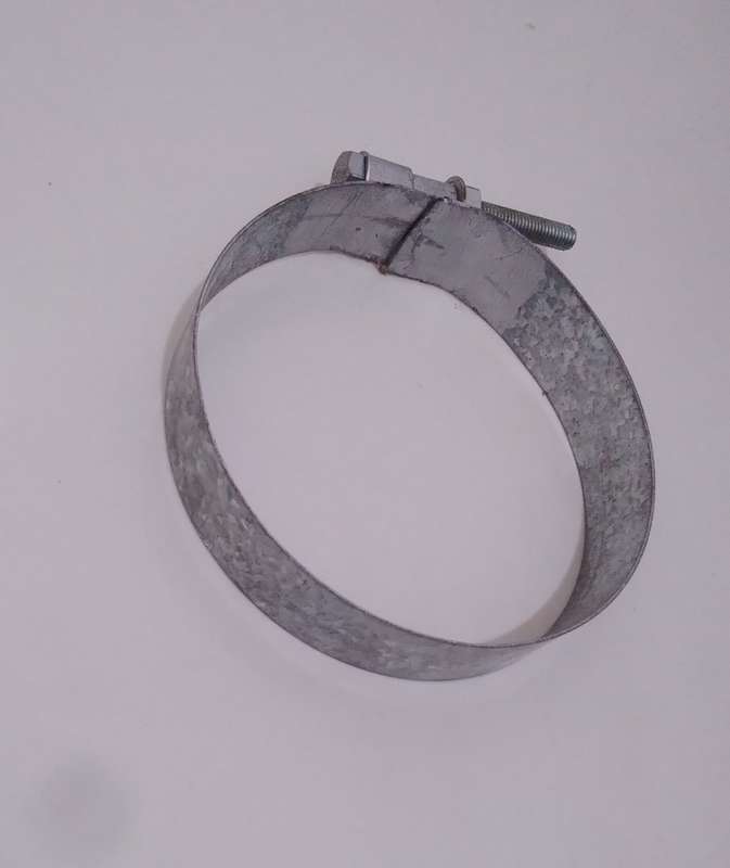 Quality Galvanised Steel Clamps 125mm x 30mm (BID PER CLAMP)