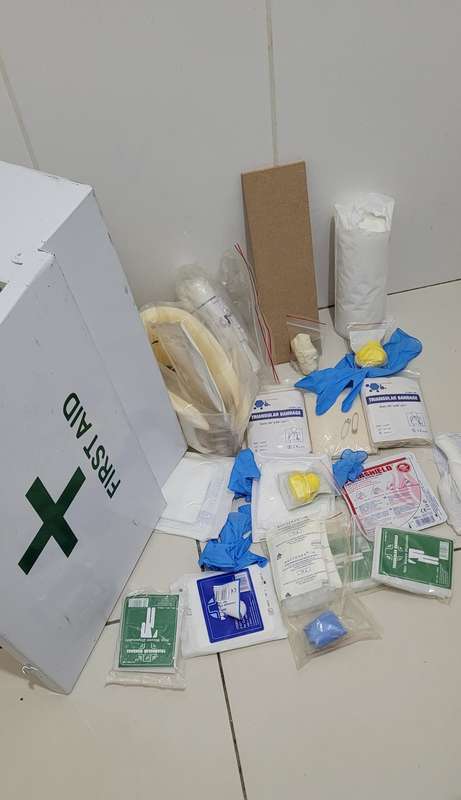 PACKED First Aid Box  (Almost New)!!