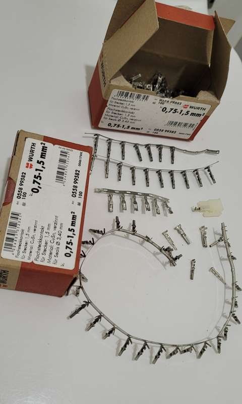 WURTH/CVILUX  ASSORTED Crimp Terminals/Connectors (100x In Strips or Loose).