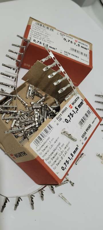 WURTH/CVILUX  ASSORTED Crimp Terminals/Connectors (100x In Strips or Loose).
