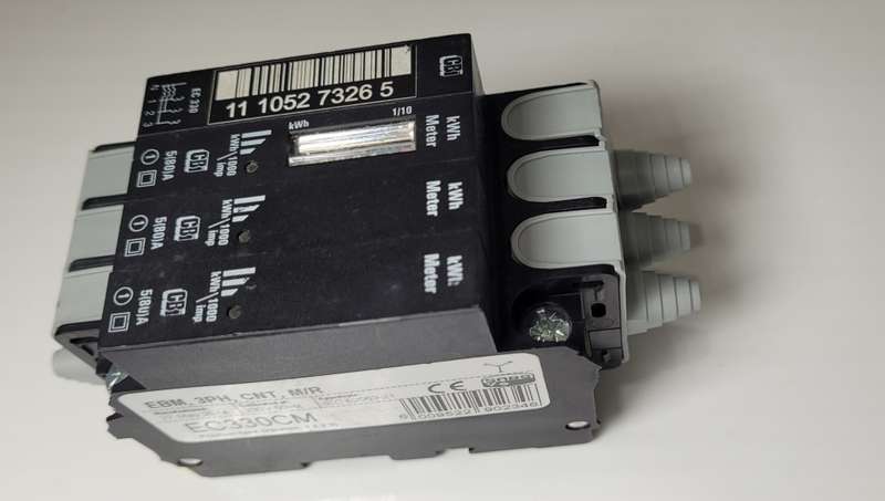 80A, 3-Phase Rail-Mount Smart Meter UNUSED/HARDLY USED?  (00016 on the clock)
