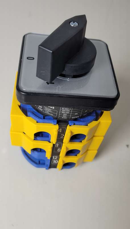 UNUSED 3-Phase 600V, 80A ROTARY CAM Change-Over Switch