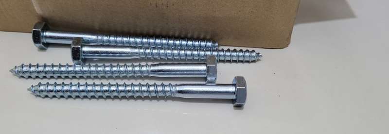 Hex Head Zink-Plated Coach Screws DIN 571 ZP (BID Per Pack Of 20x)!!!