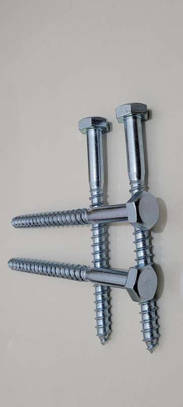 Hex Head Zink-Plated Coach Screws DIN 571 ZP (BID Per Pack Of 20x)!!!
