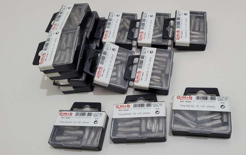 10-Pack 1/4 Ich, 25mm Screw Driver Bits/Torq Set  (BID PER PACK OF 10x)!!
