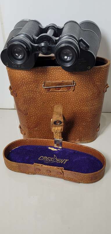 CRESCENT 12x50  Highest Quality Coated Optics Binocular (No Strap as Pictured)