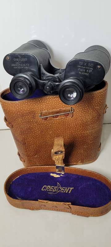 CRESCENT 12x50  Highest Quality Coated Optics Binocular (No Strap as Pictured)