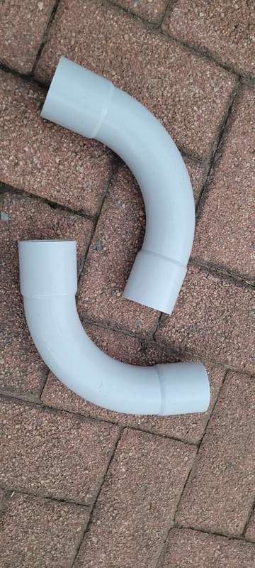 Unused PVC Bend Pipe ( Bid Per Lot Of 10x)