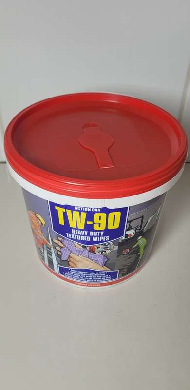 Heavy-Duty Textured Wipes, TW-90 For Removing Grease, Pant, Silicone, Oil (Bid Per Bucket)
