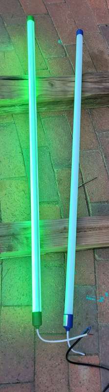 ASSORTED Waterproof/Colourful 1.2m, 18w T8 LED Tube Lights YEYFL20. Bid Per Tube.  LAST 5x